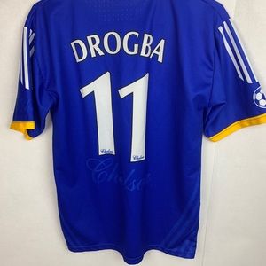 Chelsea FC #11 Didier Drogba Jersey S Blue Samsung